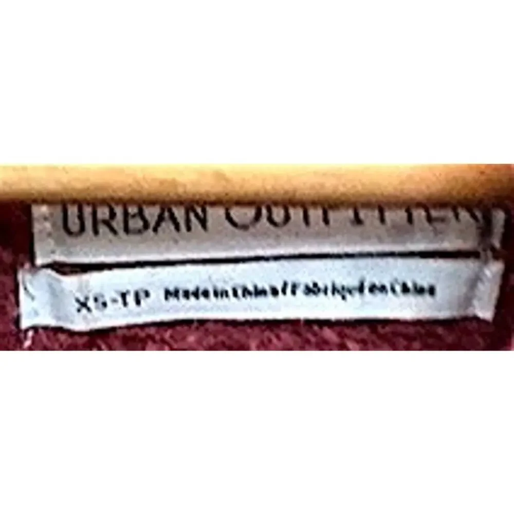 Urban Outfitters Rust Sherpa Cloud Fleece Oversized Pullover Turtleneck Sweater